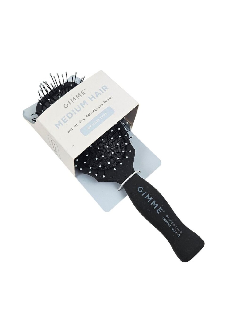 Gimme Detangling Hair Brush Medium Hair Wet or Dry Comfort Grip Handle NIP